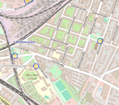 Trinkwasserquellen auf OpenStreetMap Karte Brandenburg Berlin