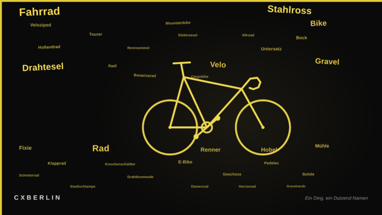 Drahtesel, Stahlross, Hobel: Eine kleine Soziologie der Fahrradnamen